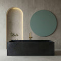 Baignoire rectangulaire de luxe en marbre noir