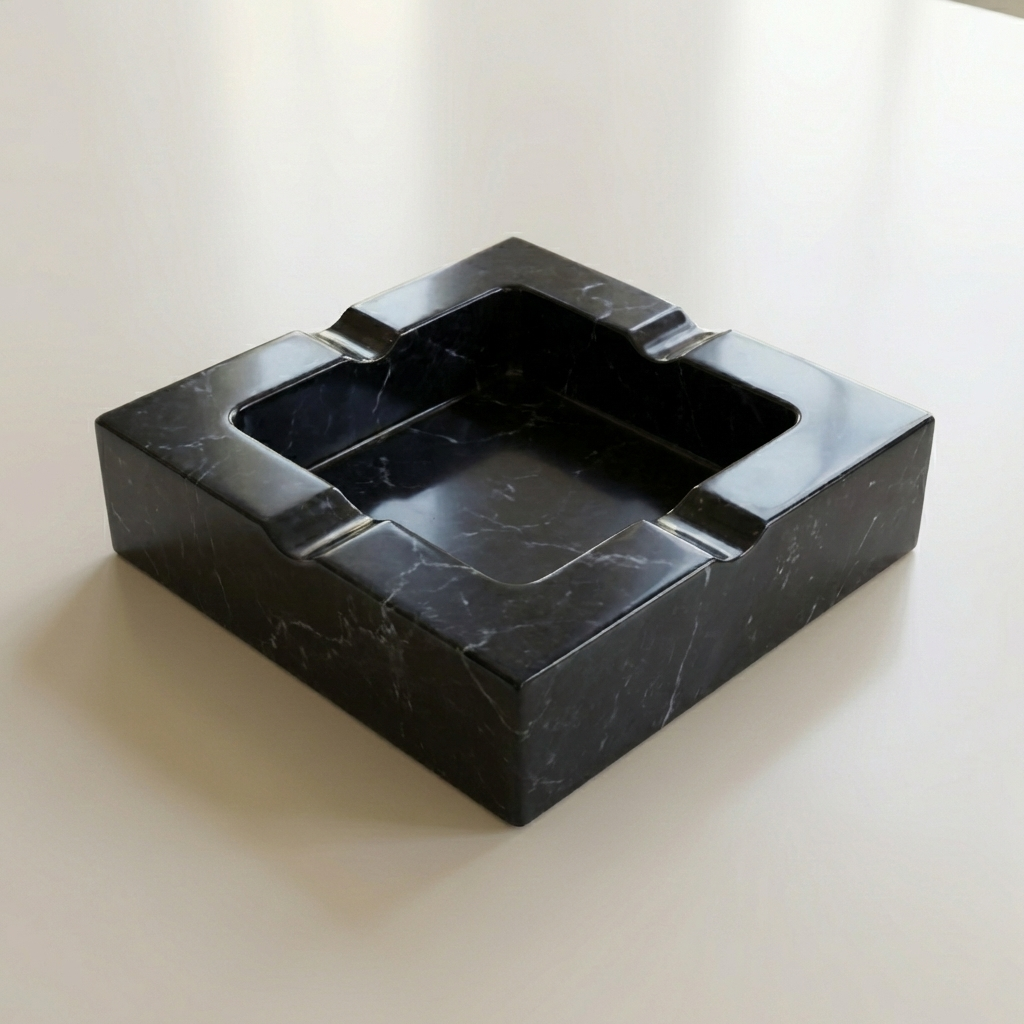 Black Marble Ashtray