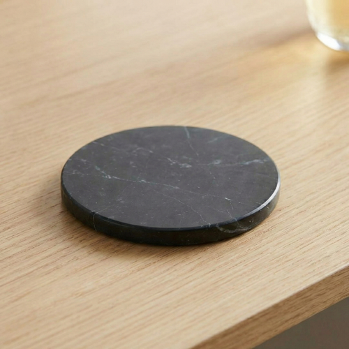 Black Marble Coasters (Set of 5)