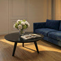 Table basse ronde en marbre noir naturel - Petite