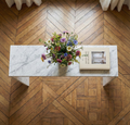 Console en marbre blanc naturel