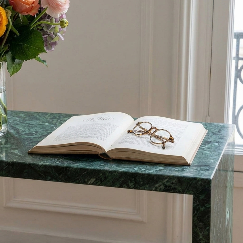Console en marbre naturel Forest Green